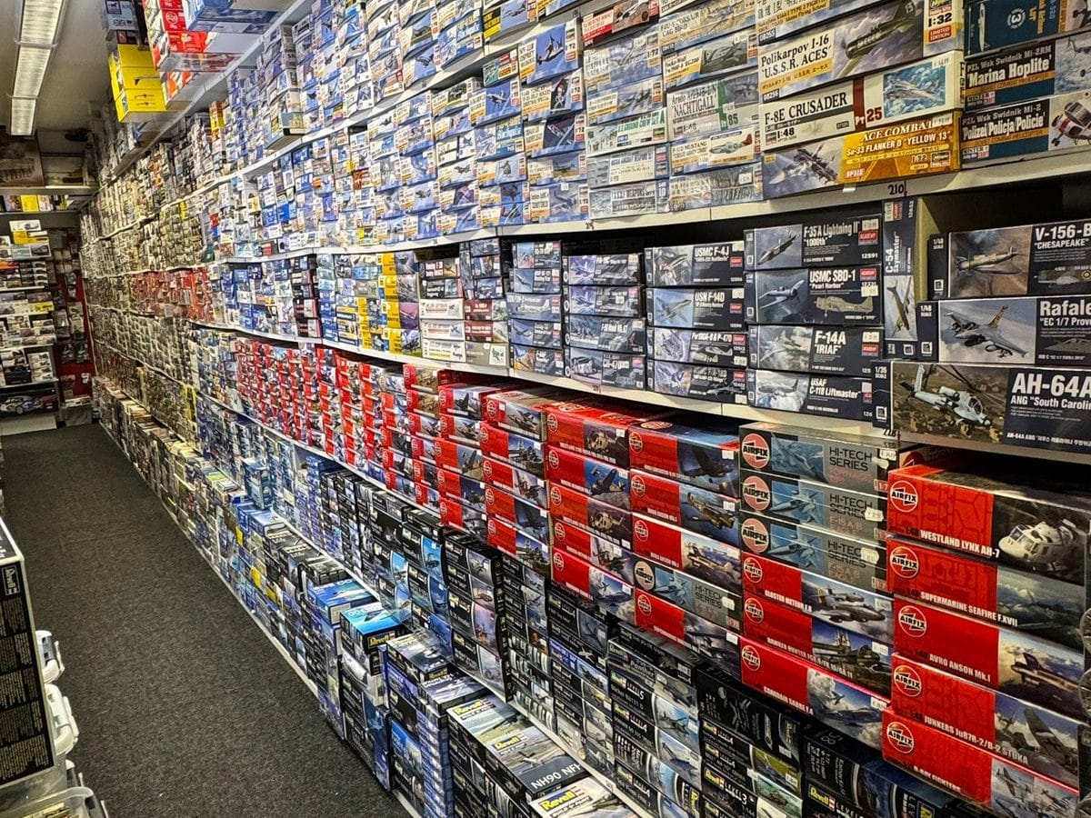 Bouwpakketten in de winkel